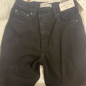 Abercrombie 90s straight high rise